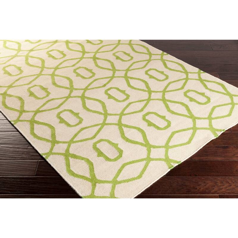 Hand-woven Boston Flatweave Wool Area Rug