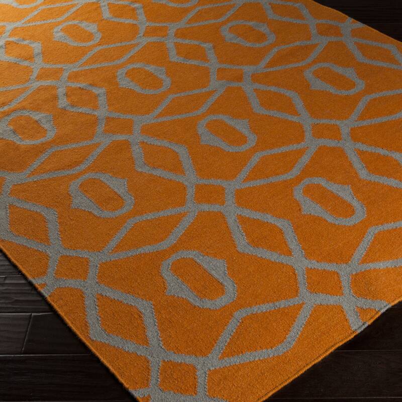 Hand-woven Boston Flatweave Wool Area Rug