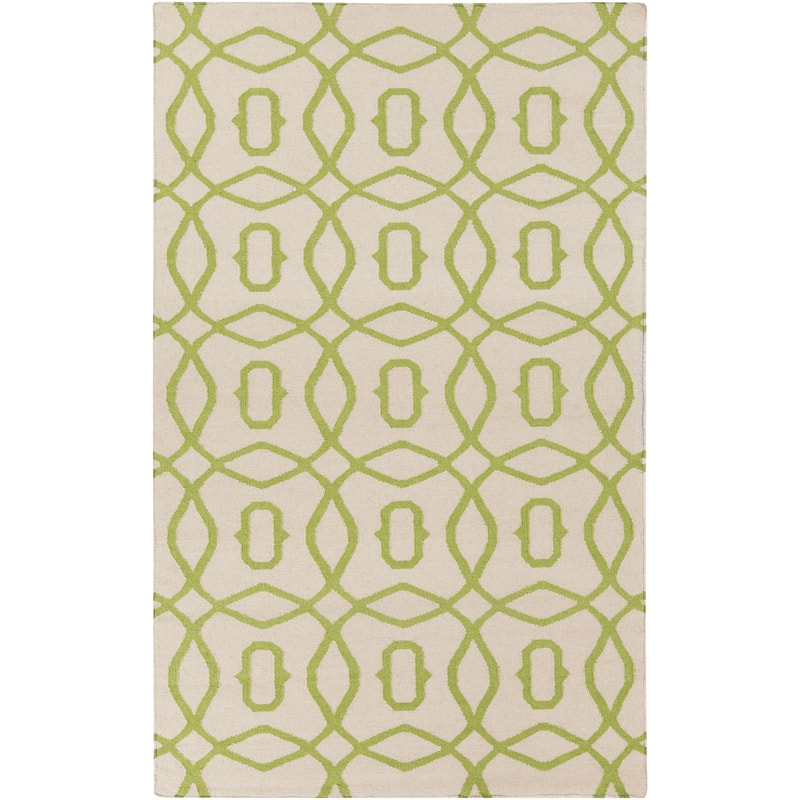 Hand-woven Boston Flatweave Wool Area Rug
