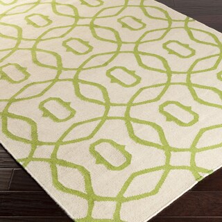 Hand-woven Boston Flatweave Wool Area Rug