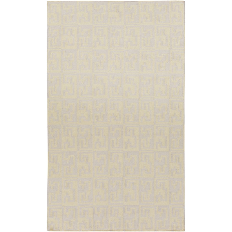 Hand-woven Boise Flatweave Abstract Wool Area Rug - 2' x 3' - Grey