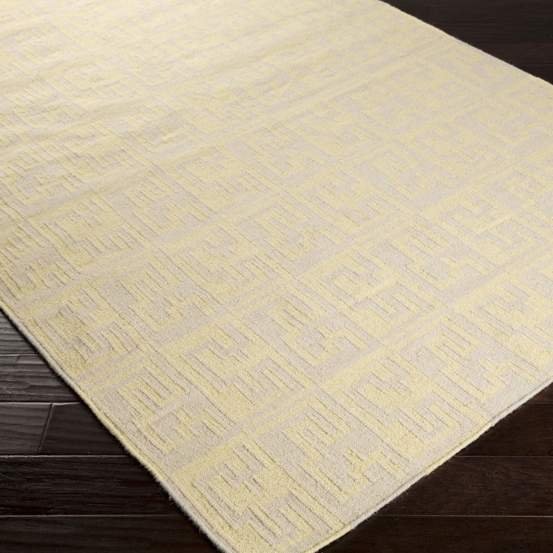 Hand-woven Boise Flatweave Abstract Wool Area Rug