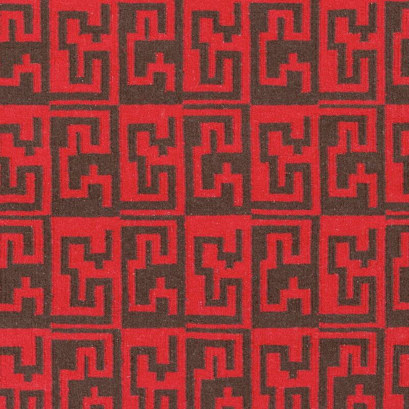 Hand-woven Boise Flatweave Abstract Wool Area Rug