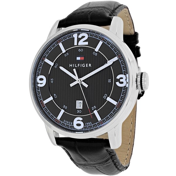 tommy hilfiger black strap watches