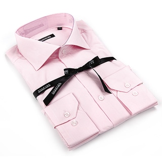 Brio Milano Men's Pink Pink/ White Mini Chekered Button Down Fashion ...