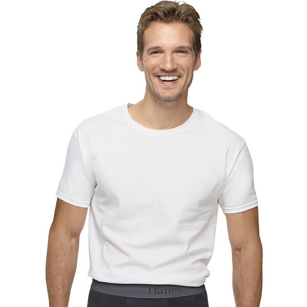 Shop Hanes Ultimate X-temp White Crew Undershirt (Pack of 3) - Free ...