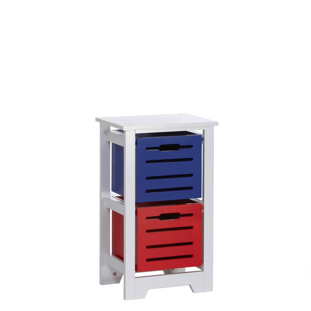 RiverRidge Kids White Cool Colors Storage Cabinet