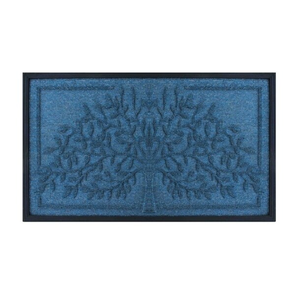 Tree' Design Molded Polypropylene Doormat (1'6 x 2'6)