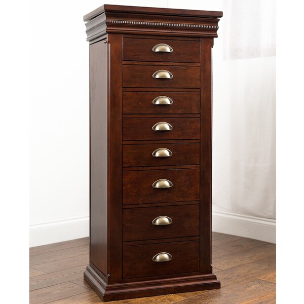Shop Hives and Honey Madison Jewelry Armoire Mahogany Free Shipping