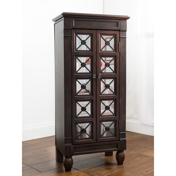 Shop Hives And Honey Celene Espresso Jewelry Armoire Ships To