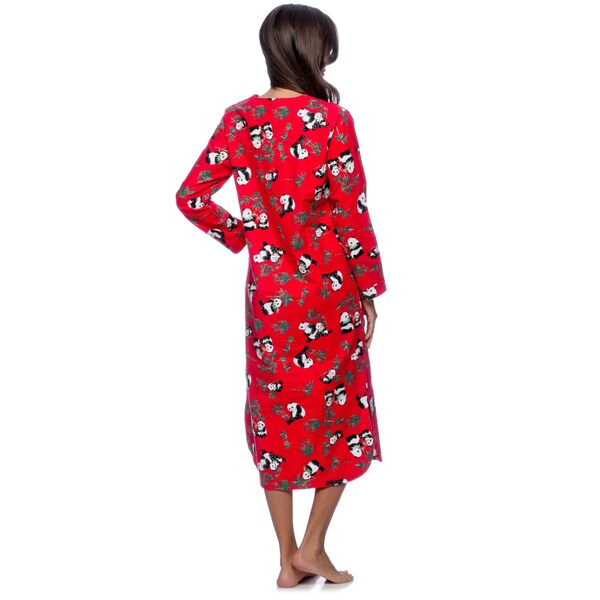 womens red nightgown