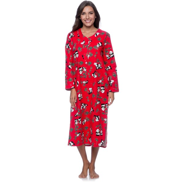 womens red nightgown