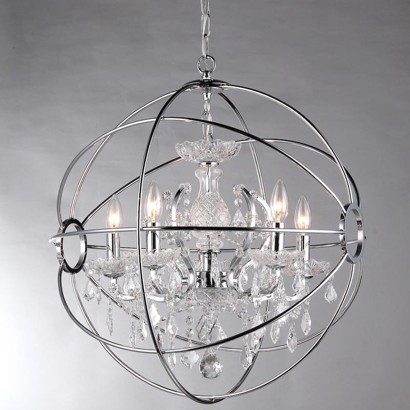 Saturn's Ring 16-inch Chandelier - Silver