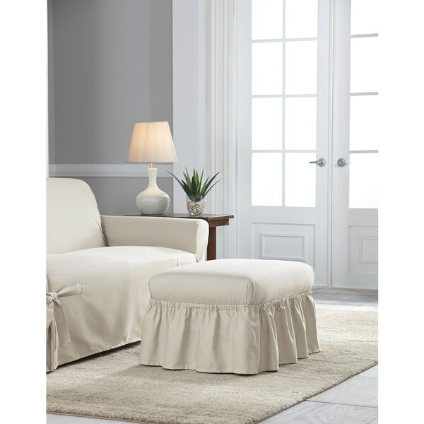 Tailor Fit Relaxed Fit Cotton Duck Ottoman Slipcover