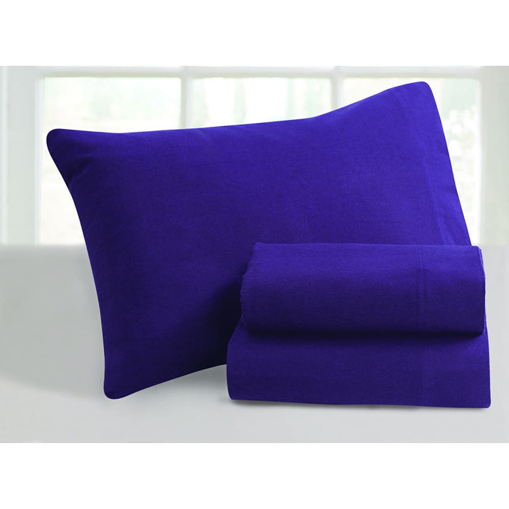 Ultra-soft 5-ounce Solid Flannel Deep Pocket Bed Sheet Set