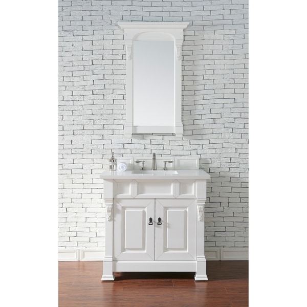 Brookfield 36" Single Cottage White Cabinet