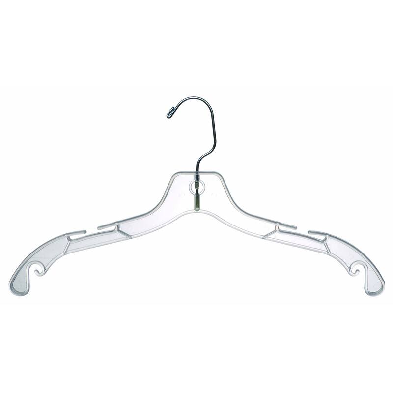 Classic Plastic Hanger with Notches and Swivel Hook