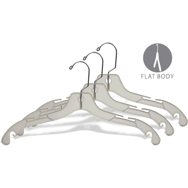 Classic Plastic Hanger with Notches and Swivel Hook