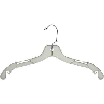 Classic Plastic Hanger with Notches and Swivel Hook