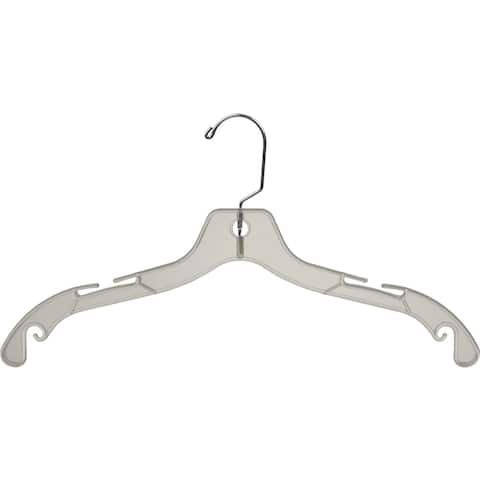 Classic Plastic Hanger with Notches and Swivel Hook