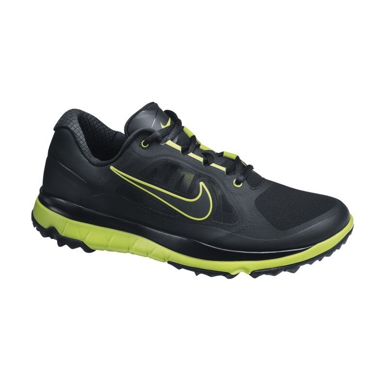 black and green golf shoes