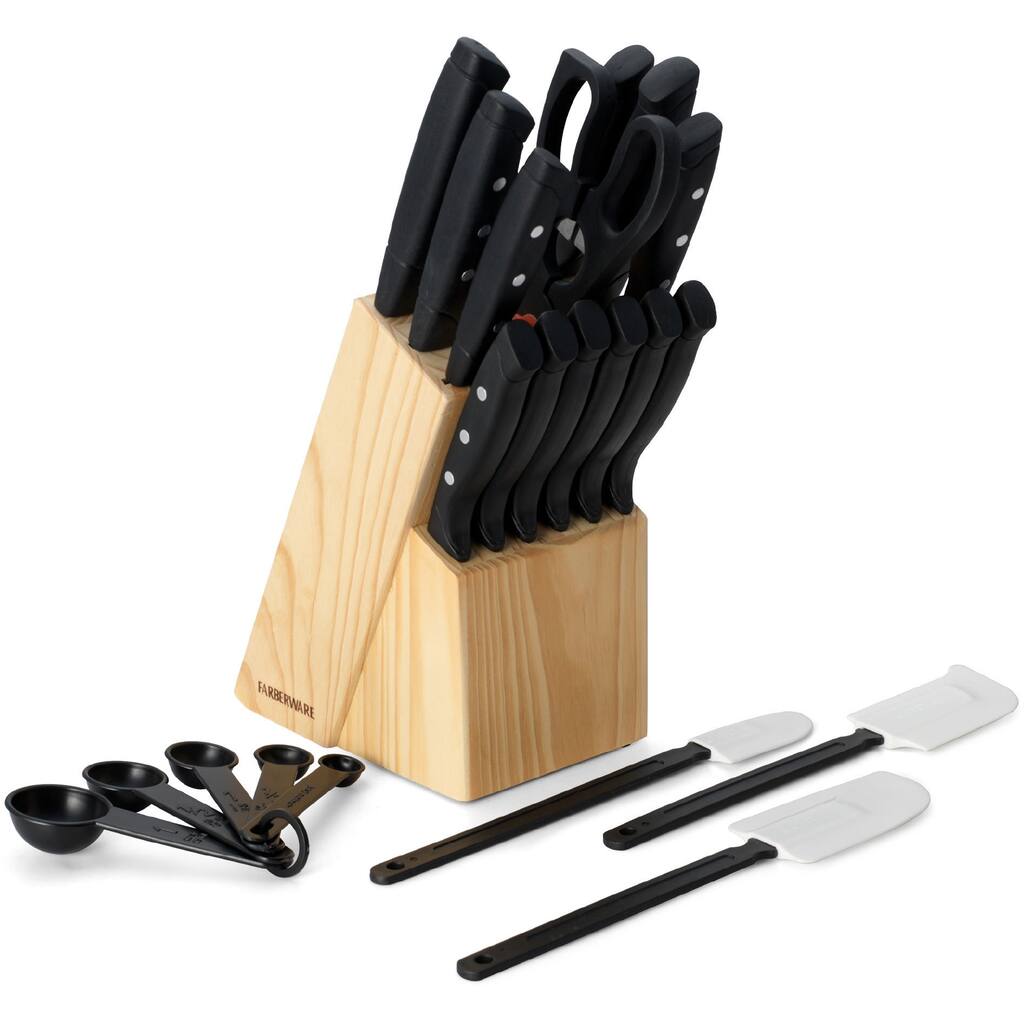 Farberware 22-piece Wave Edge Cutlery Set