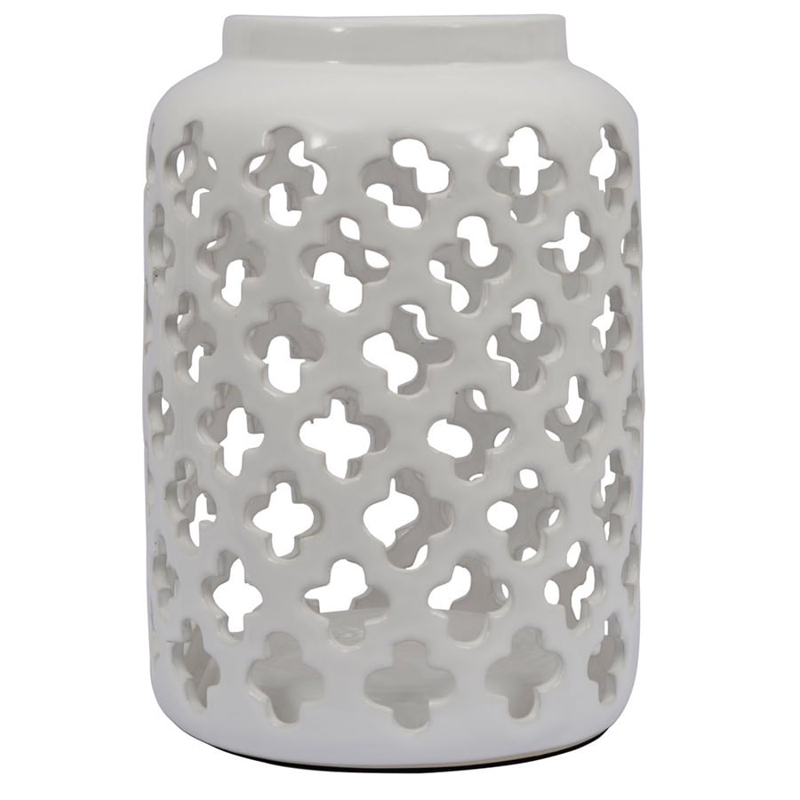 Floral Ceramic Quatrefoil Lantern   Shopping   Great Deals