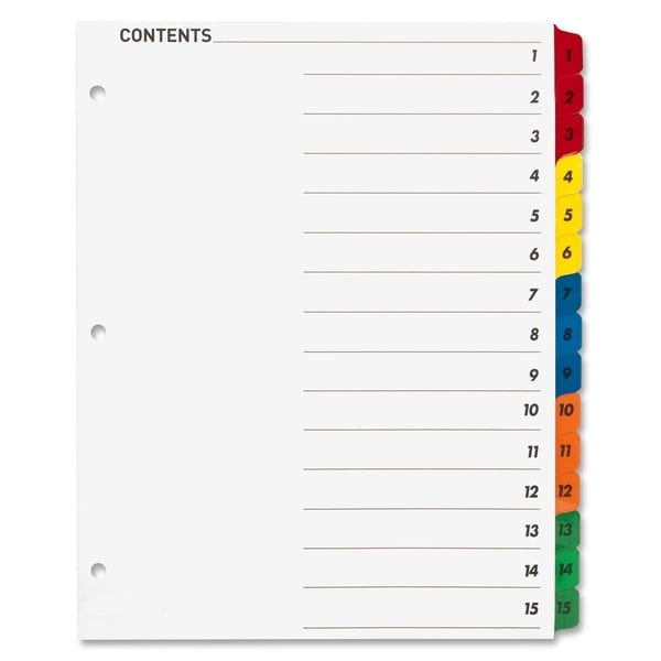 Sparco Color Coded Indexing System   15/ST   16696887  