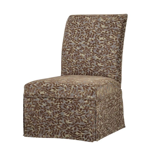 Powell Guinevere Blue Green, Red Tapestry with Raised Brown - Main Image