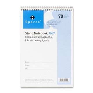 Prism 6x9-inch 80-Sheet Ruled Steno Notebooks (Pack of 4) - 11528973 ...