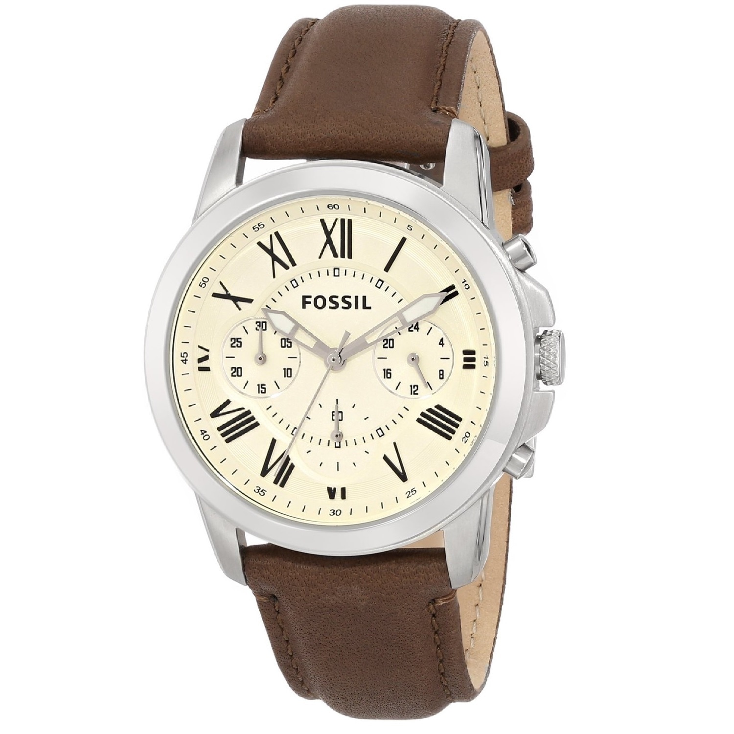 Grant FS4839 Brown Leather Quartz Watch 