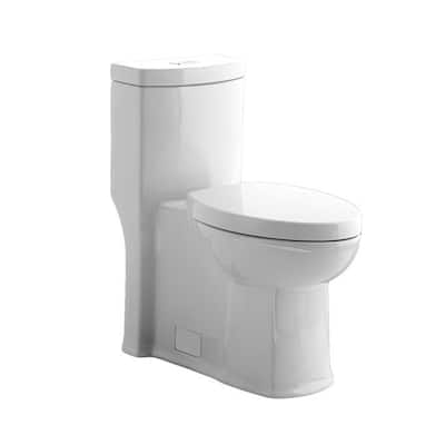 American Standard White Boulevard 1-piece Siphon Dual Flush Toilet