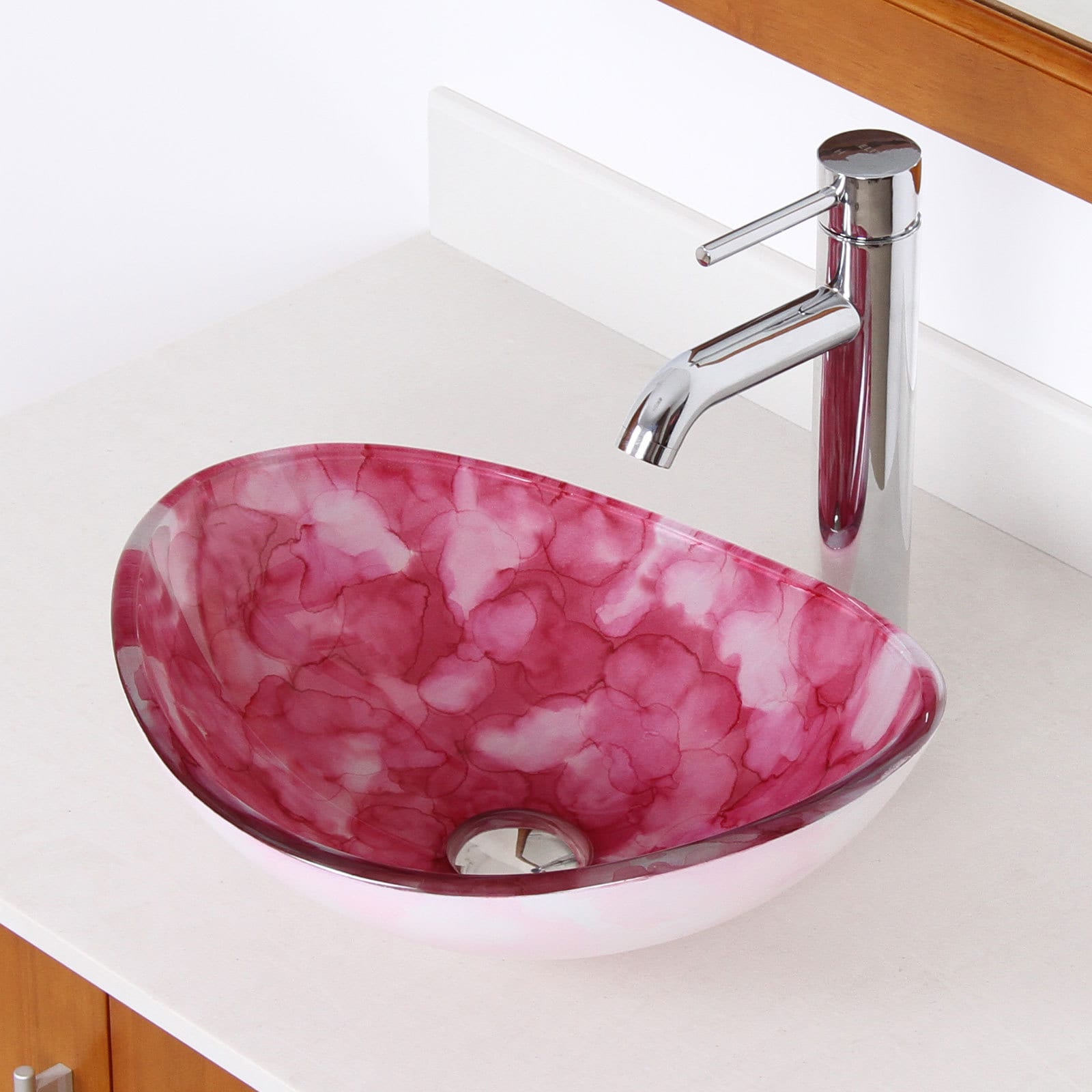 Cloud Grey Sink Finish Stone Handmade Rectangular Vessel Bathroom Sink