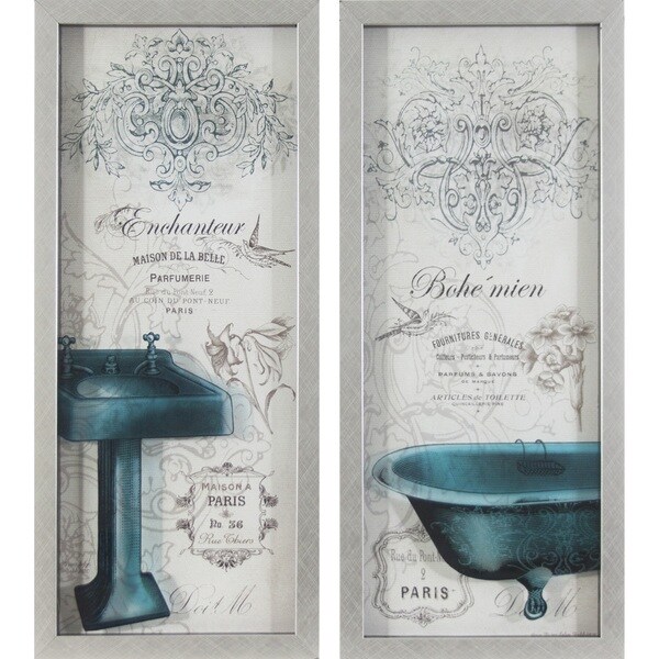 French Bath Panels (Set of 2) Overstock 9521882