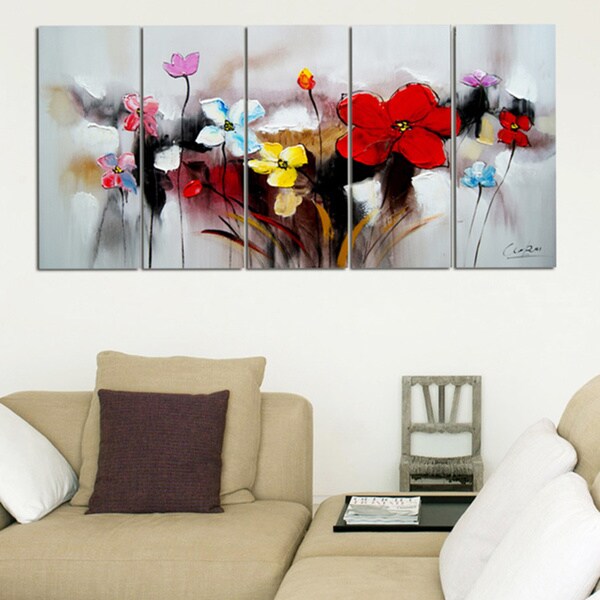 Blooming Through- Highly Textured Canvas Painting'Blooming Through ...