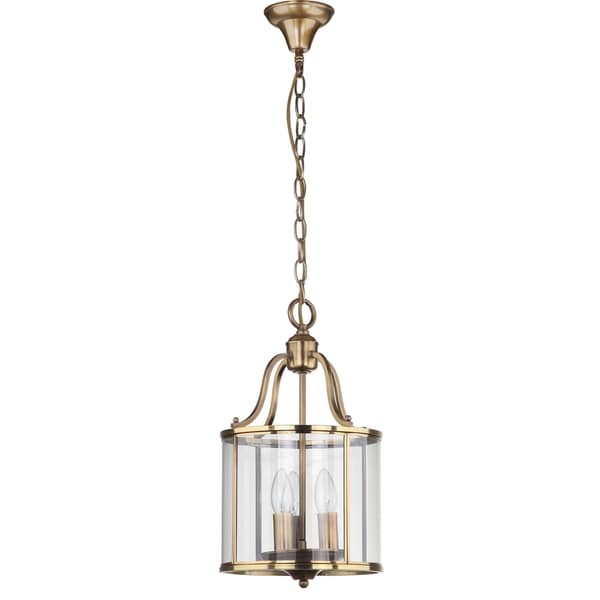 Safavieh Indoor 3 light Sutton Place Small Brass Pendant