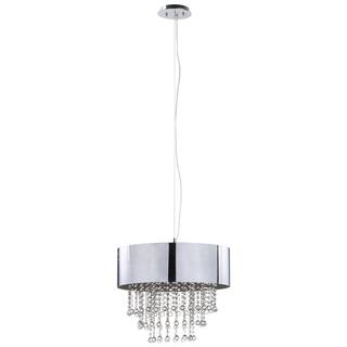 Crystal Pendant Lighting Clearance Liquidation For Less Safavieh Lighting 18 Inch Adjule 1 Light Musette Chrome Pendant Lamp