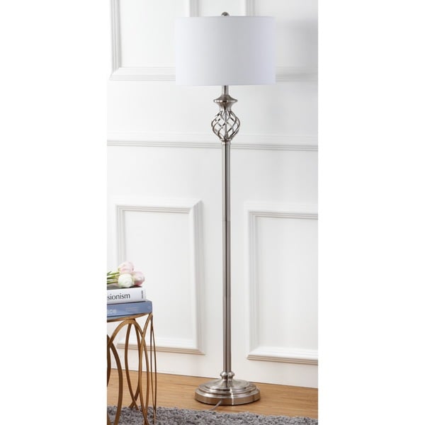 Safavieh Lighting 59.75-inch Sophia Nickel Floor Lamp