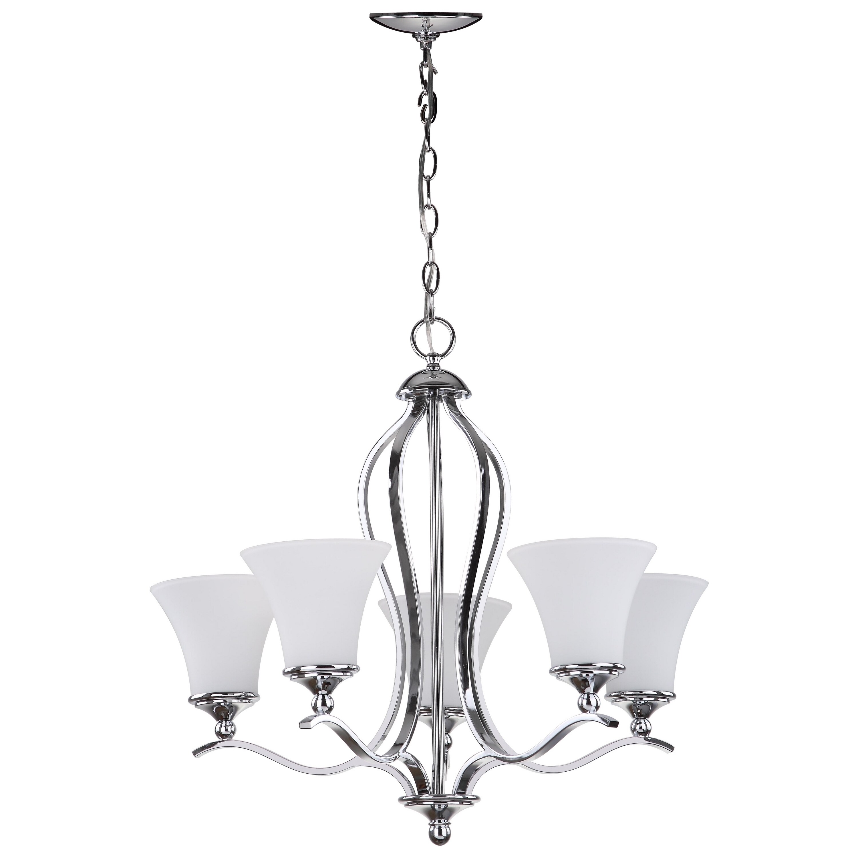 Safavieh Lighting Celeste Adjustable 5-light Chrome Chandelier (LIT4193A) - Chandeliers For Bedrooms by Overstock.com