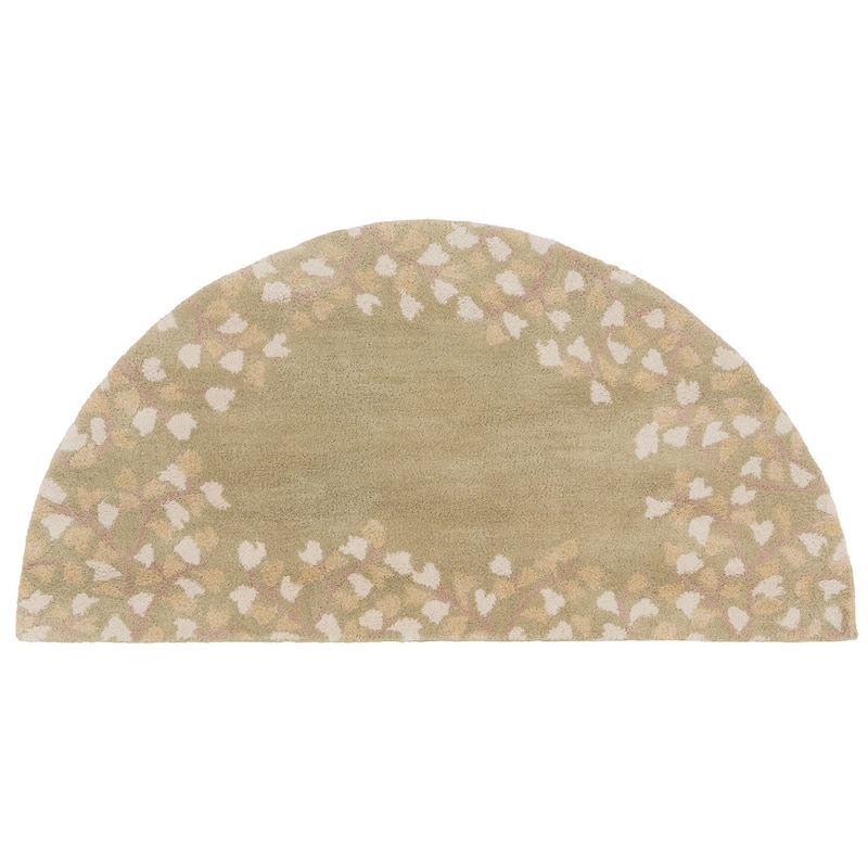 Rome Hand Tufted Floral Border Area Rug