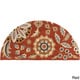 preview thumbnail 65 of 75, Lily Hand-tufted Transitional Floral Pattern Wool Area Rug 2' x 4' Hearth - Rust - Runner/Rectangle