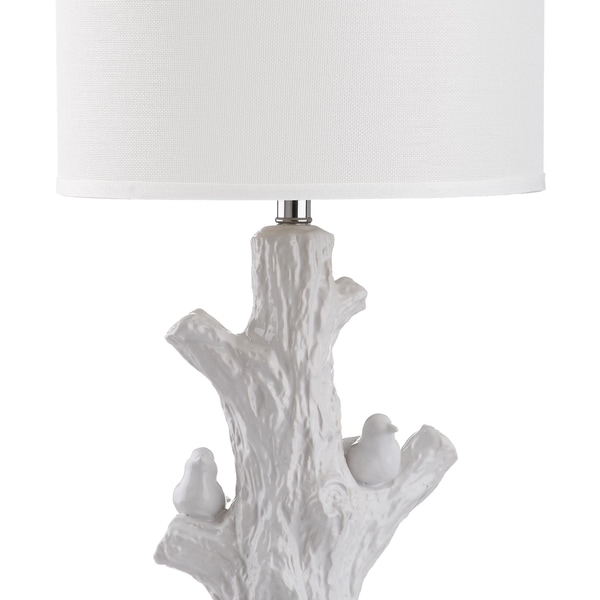 Safavieh Lighting 27-inch Lightwood White Tree Table Lamp