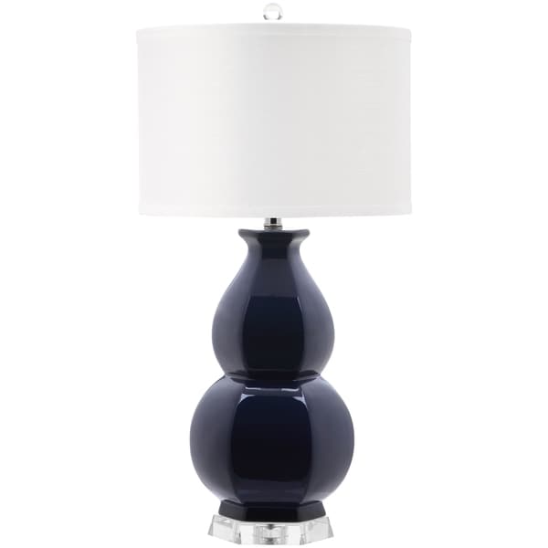 Safavieh Indoor 1 light Jinuper Navy Table Lamp   Shopping