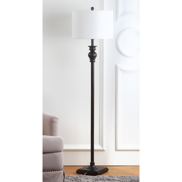 Safavieh Lighting 61-inch Alphie Ebony Floor Lamp
