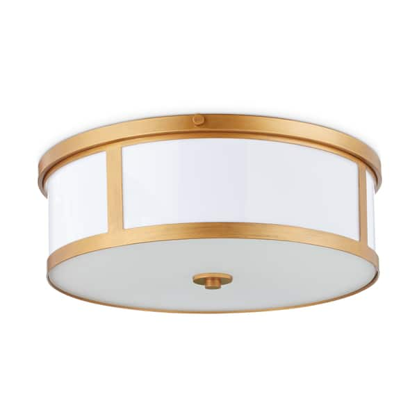 Shop Safavieh Lighting 6 Inch 2 Light Avery Gold Ceiling