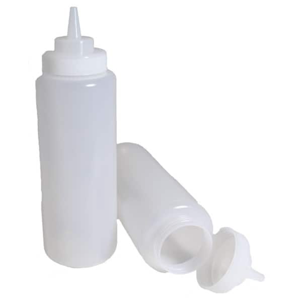 Smart Cook Jumbo 32 oz Wide Mouth Pliable Squeeze Bottle (2-in-1) Set.