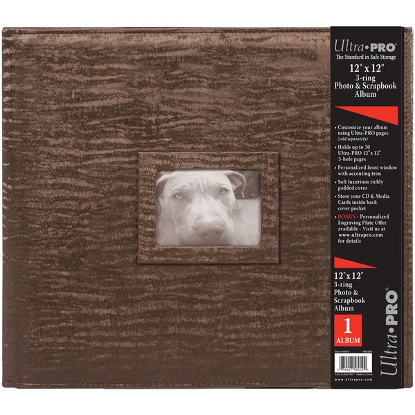 Archival quality Brown Leatherette Collage Frame Photo Album