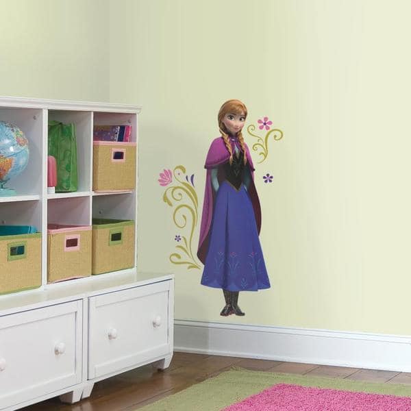 slide 1 of 1, Frozen's Anna with Cape Giant Peel and Stick Wall Decals by RoomMates