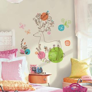 Zutano Pixie Deer Peel and Stick Giant Wall Decals