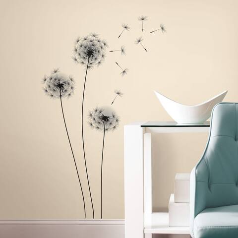 Whimsical Dandelion Peel and Stick Giant Wall Decals